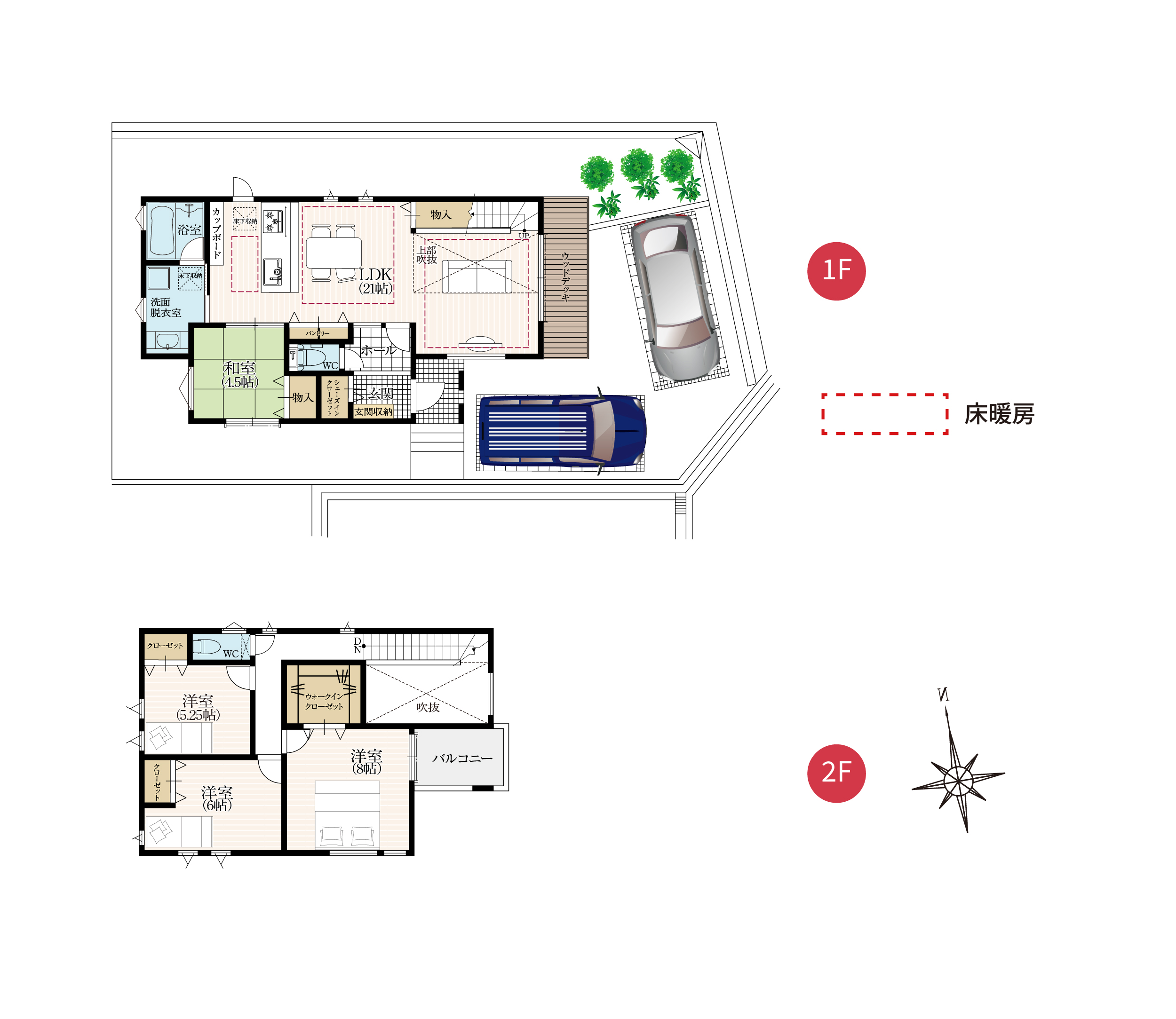 1号地 間取り図