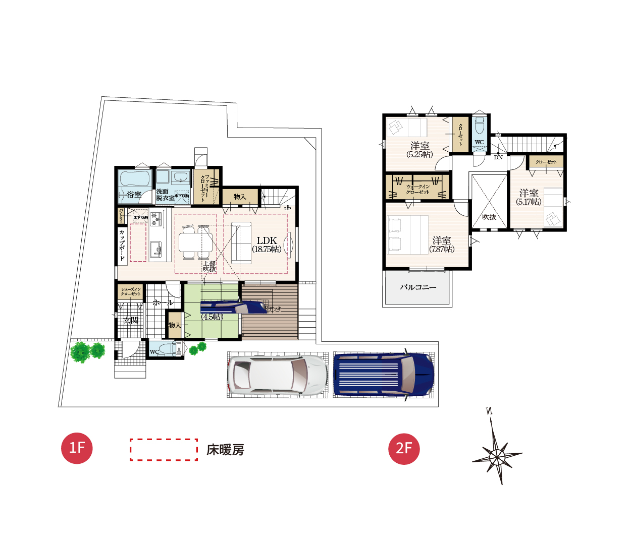 2号地 間取り図